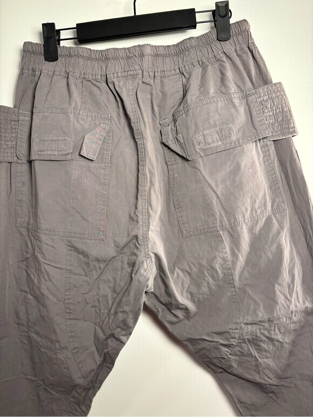MNML Men's Cargo Drawstring Pants - Gray - Picture 7 of 7